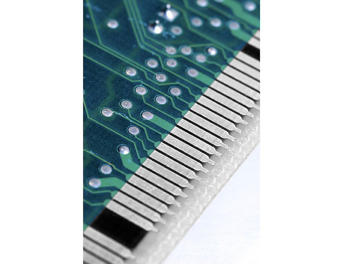 Close-up of circuit board components