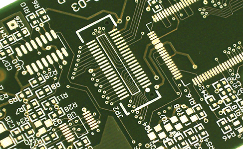 Close-up of circuit board components