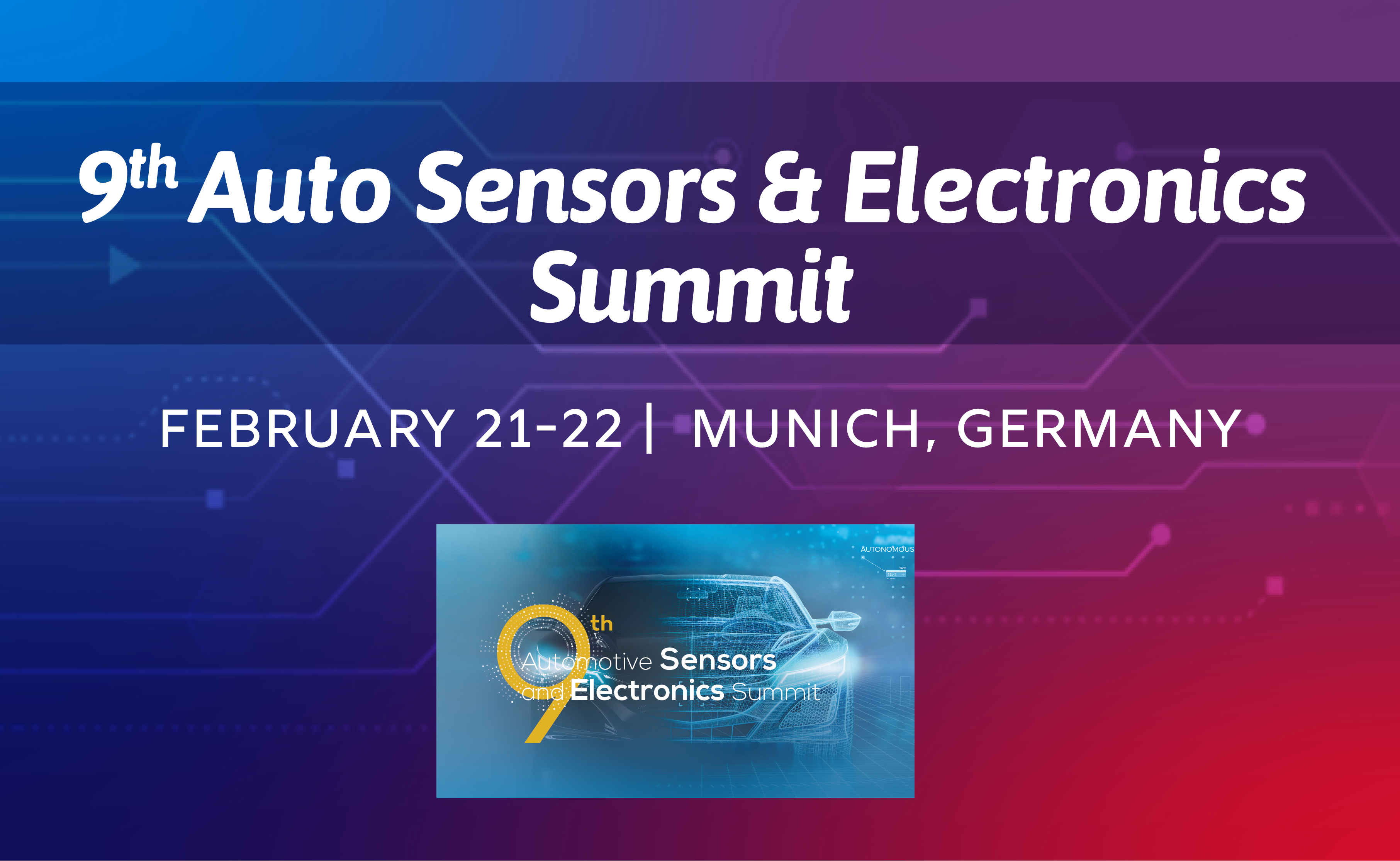9th Auto Sensors & Electronics Summit