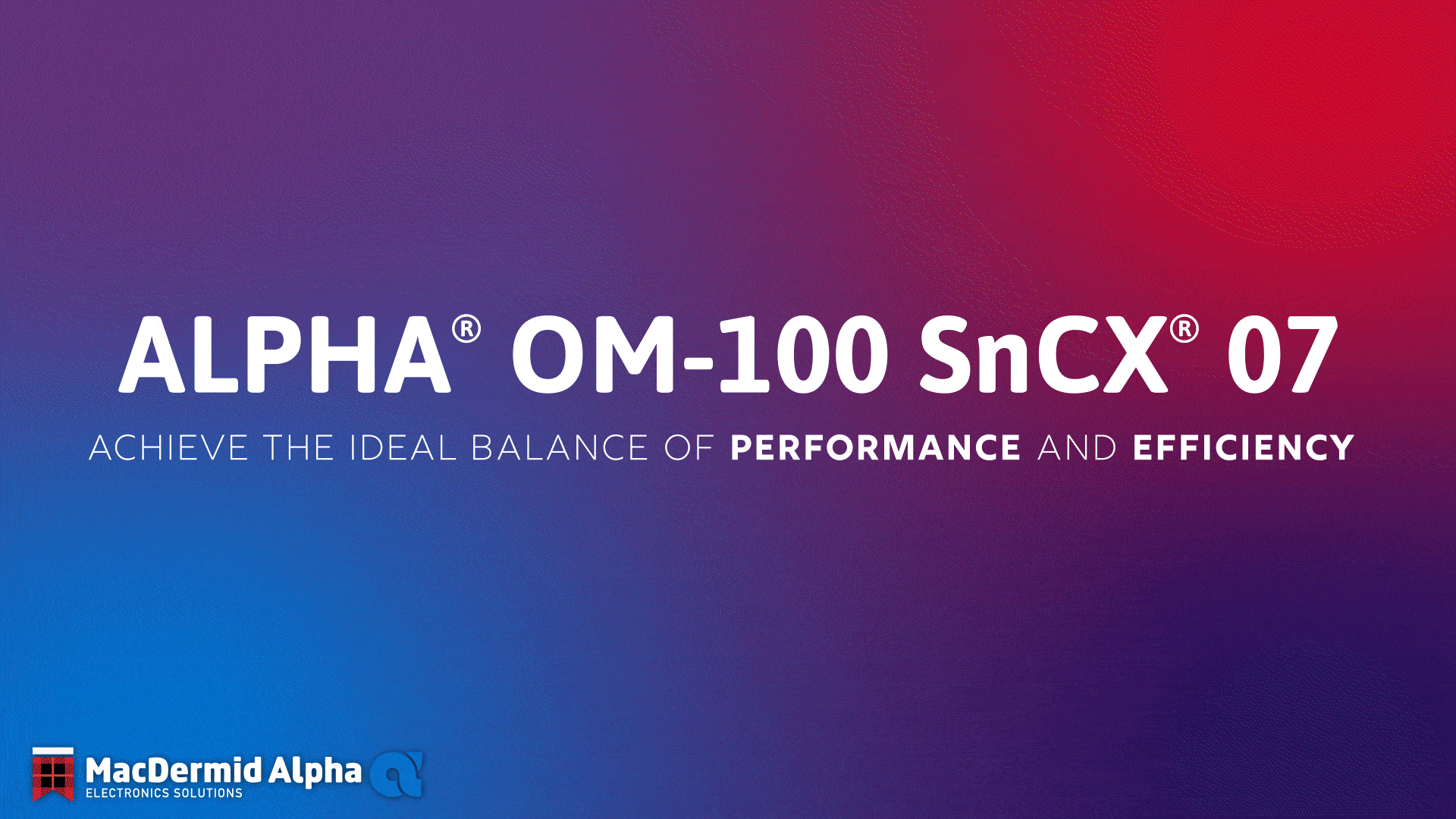 TCO animation - ALPHA OM-100