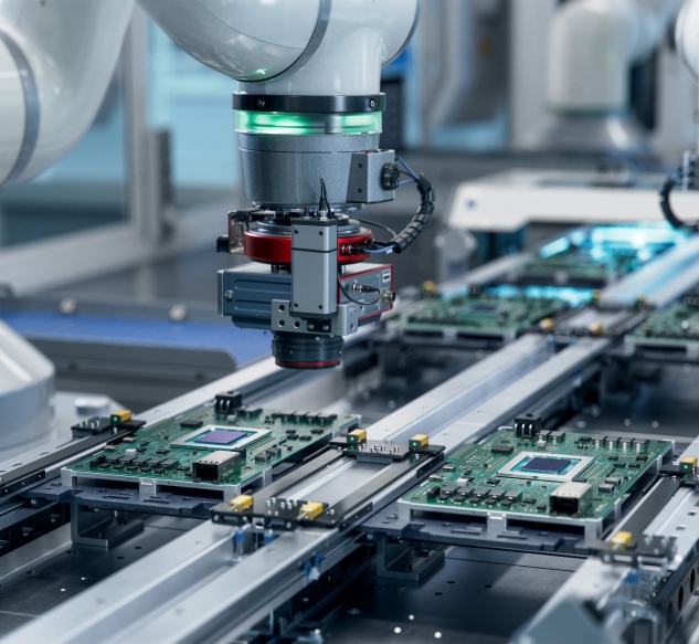 PCB production line shot